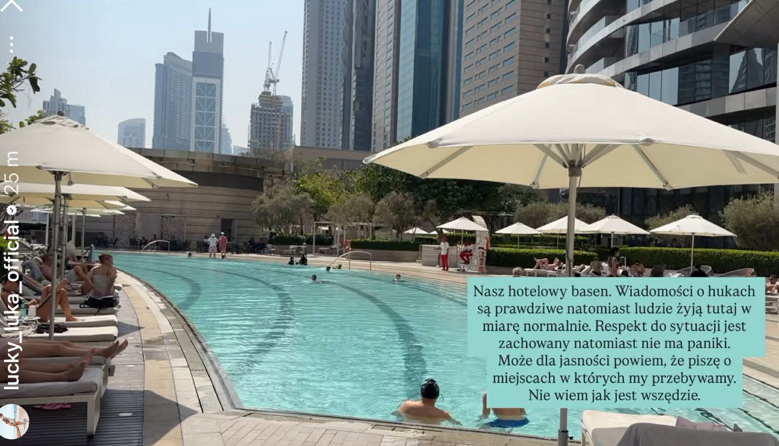 Luka o sytuacji w Dubaju