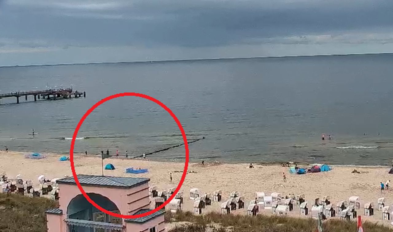 To nie fotomontaż. Oto widok na niemieckiej plaży