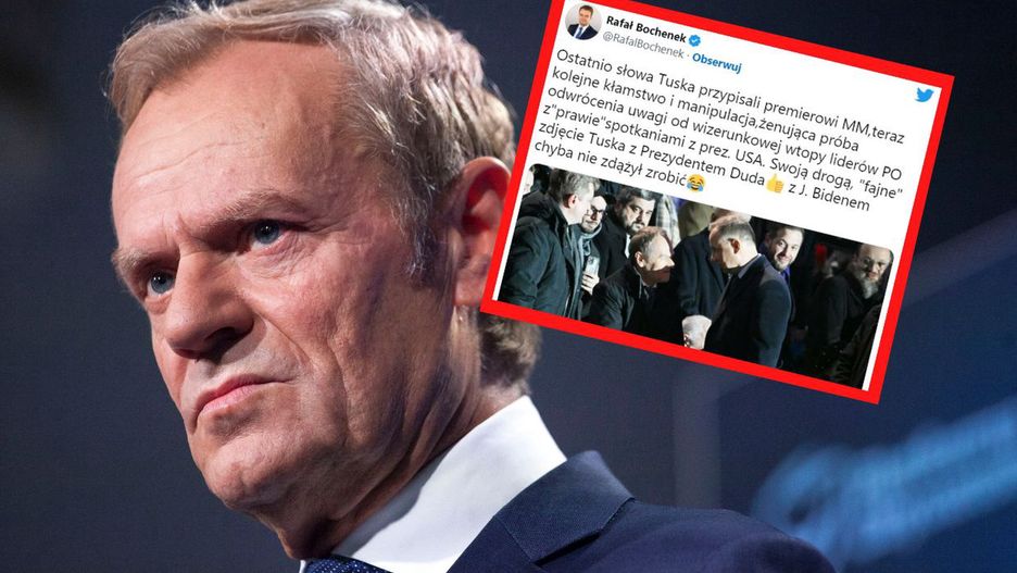 Politycy PiS zareagowali na słowa Tuska o spotkaniu z Bidenem