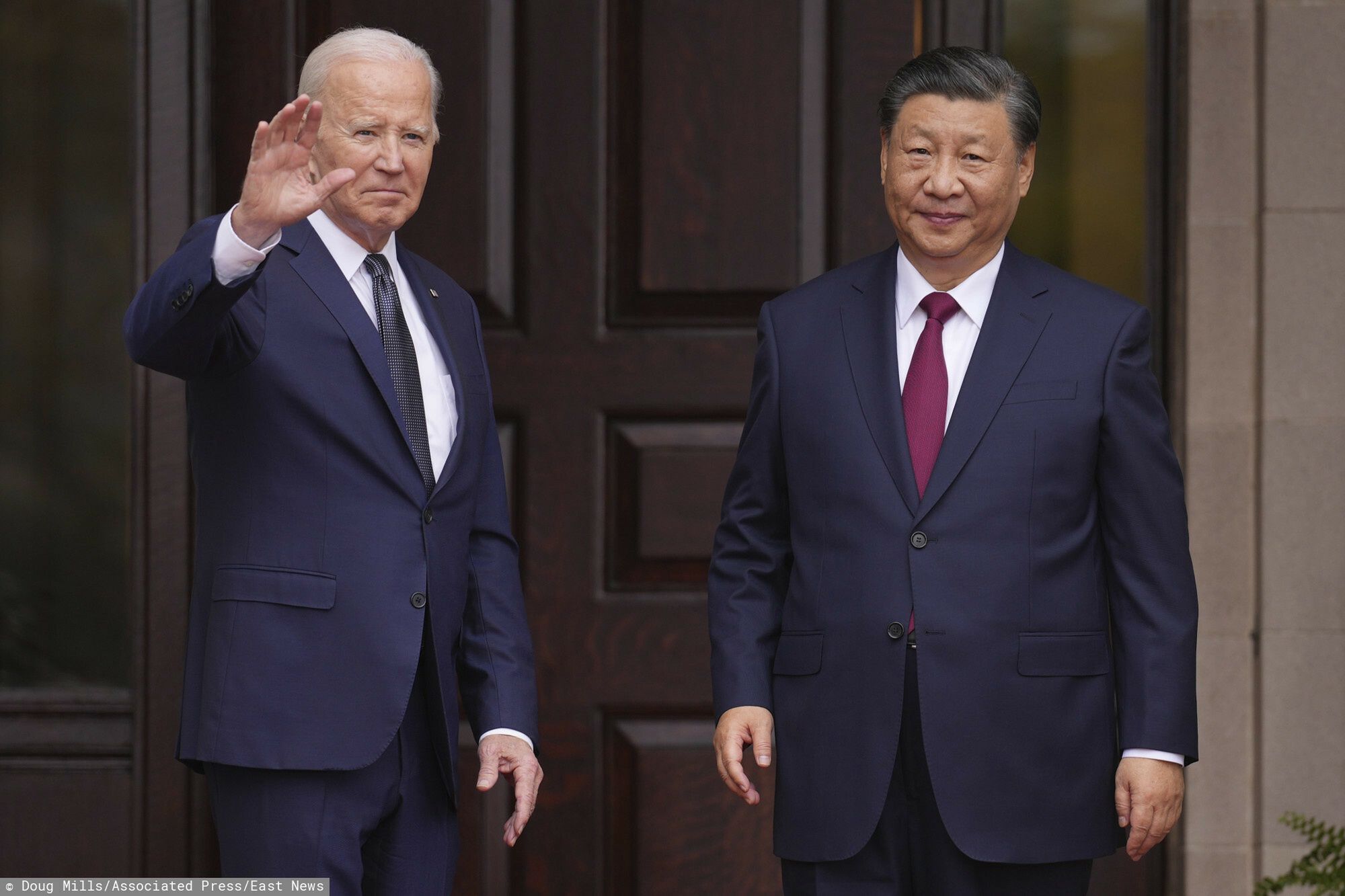 Temporary
President Joe Biden greets China's President President Xi Jinping at the Filoli Estate in Woodside, Calif., Wednesday, Nov, 15, 2023, on the sidelines of the Asia-Pacific Economic Cooperative conference. (Doug Mills/The New York Times via AP, Pool)
Doug Mills