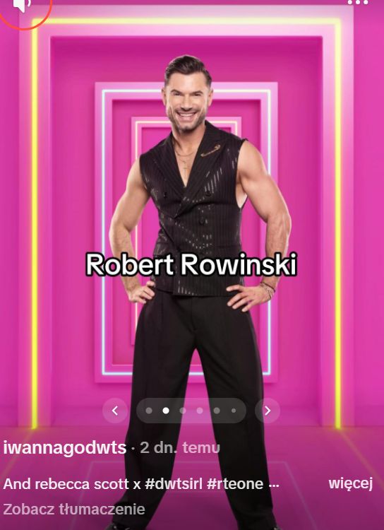 Robert Rowiński w irlandzkiej wersji "Tańca z gwiazdami"