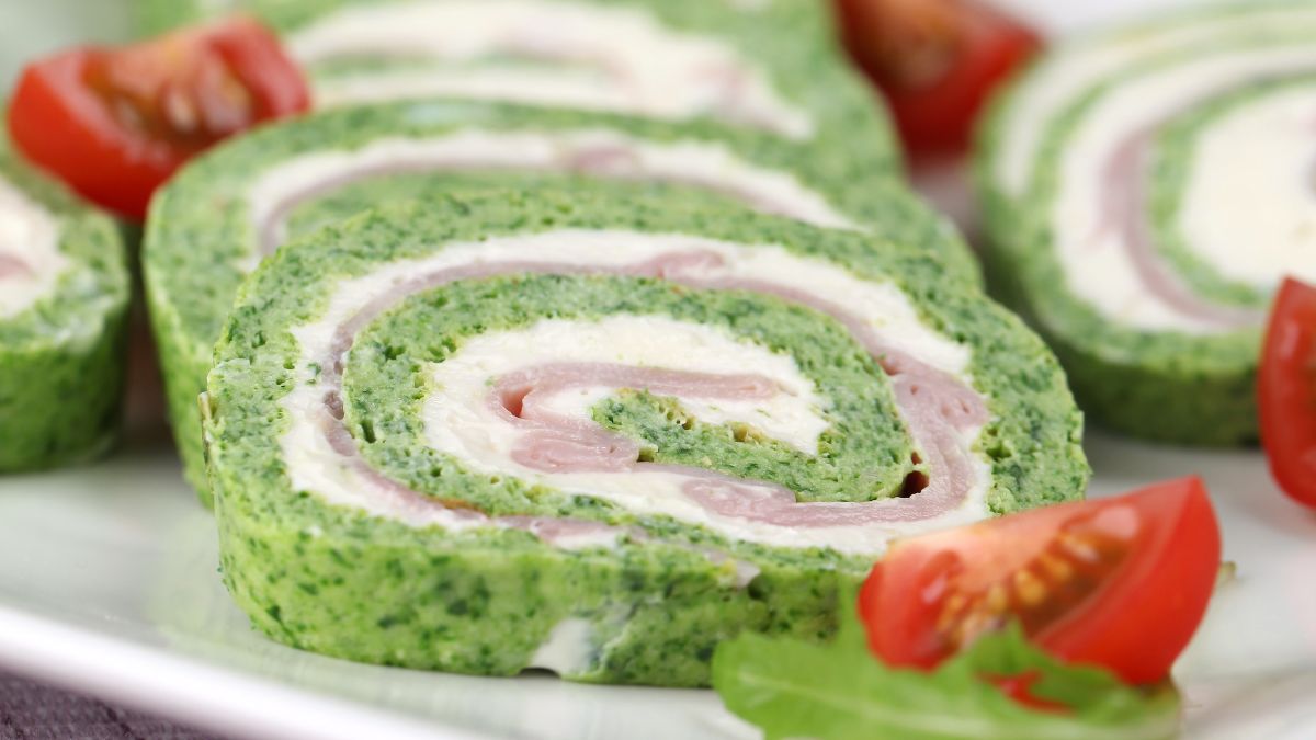 Rolada szpinakowa z szynką