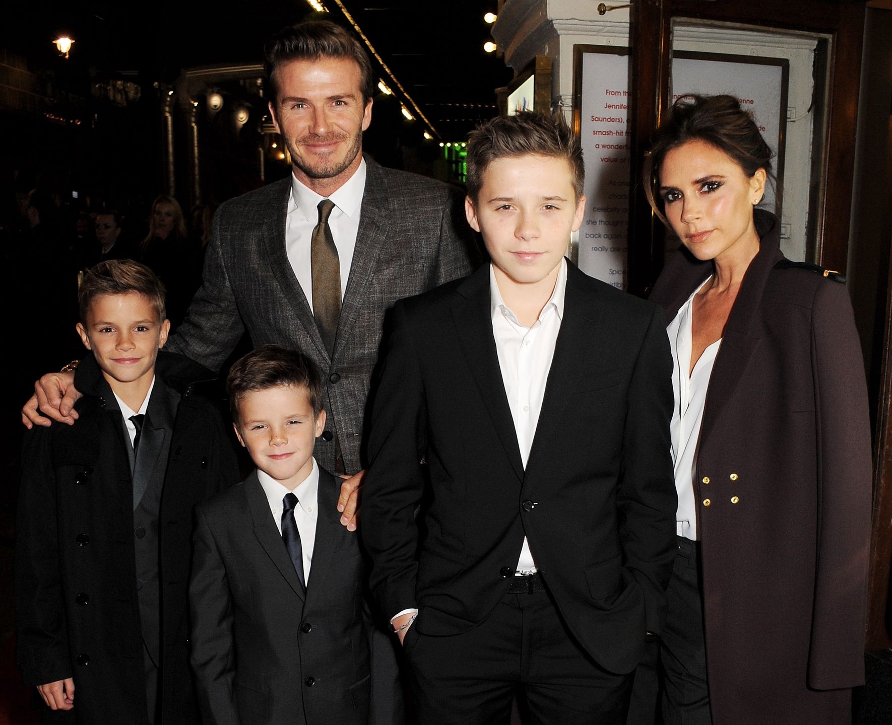 David Beckham z rodziną 