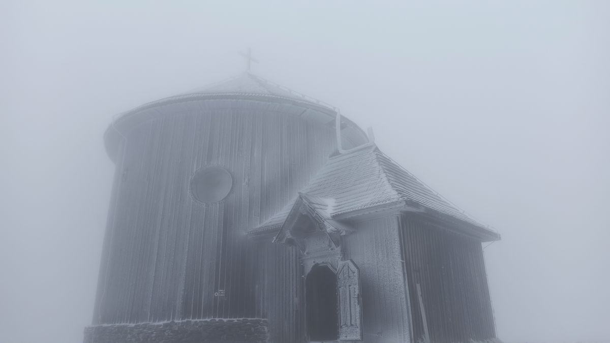 Zimą na Śnieżce