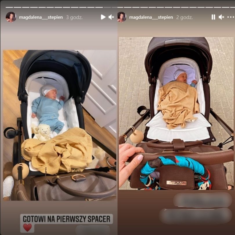Magdalena Stępień prezentuje pierwszy spacer z synkiem