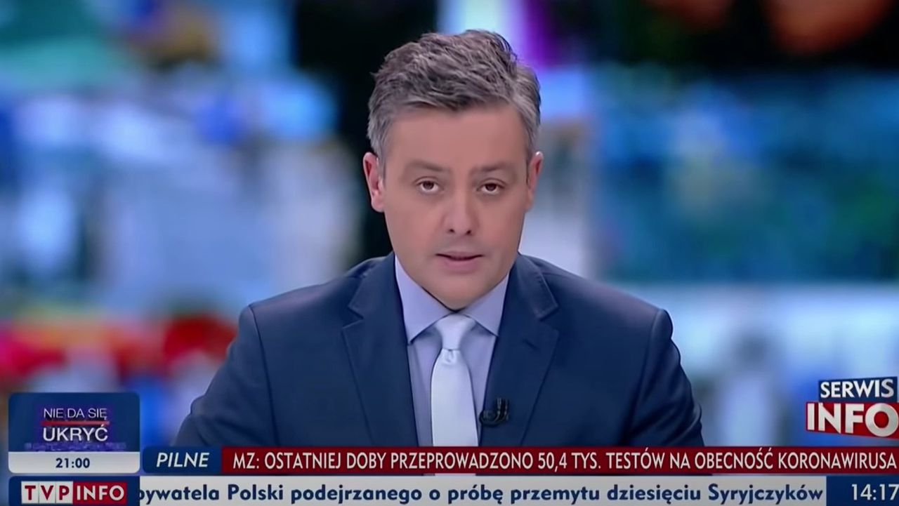 Wystarczyło kilka słów. Dziennikarz TVP Info zniknął z anteny