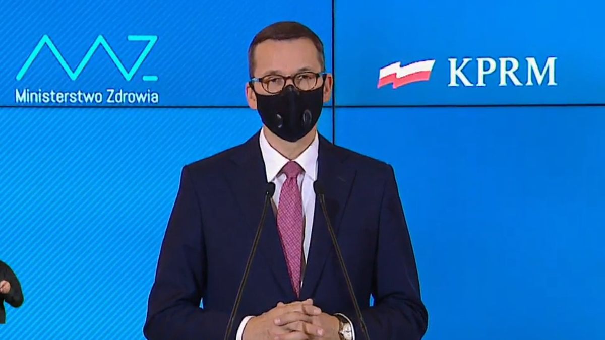 premier mateusz morawiecki konferencja prasowa koronawirus