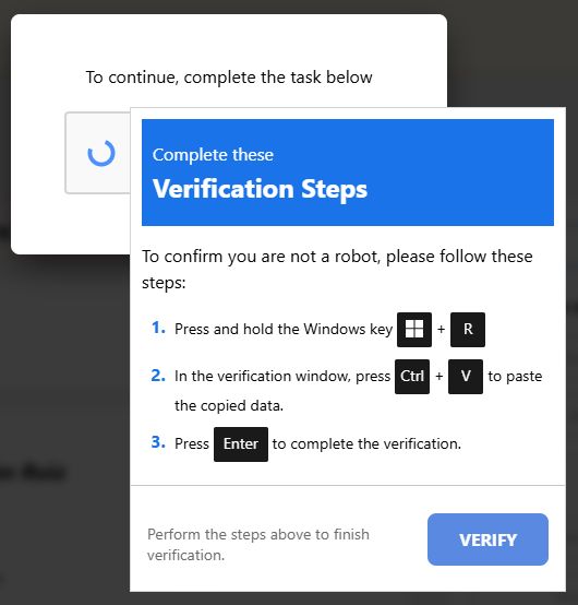 Jeden z etapów infekcji komputera
