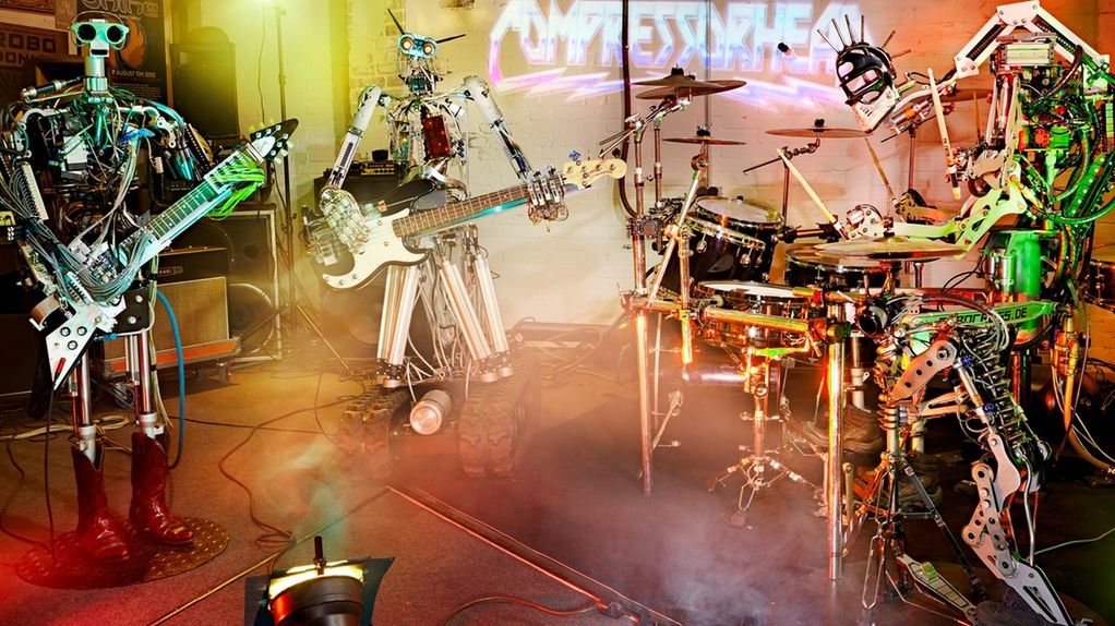 Compressorhead: zespół złożony z robotów. Muzyczny bunt maszyn! 1