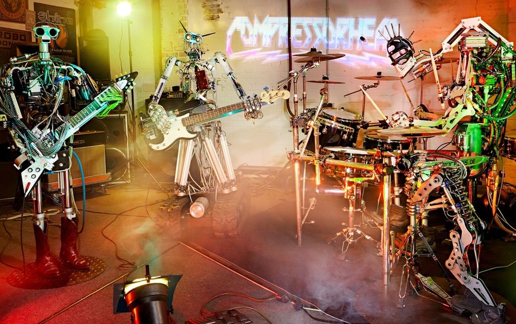 Compressorhead: zespół złożony z robotów. Muzyczny bunt maszyn!