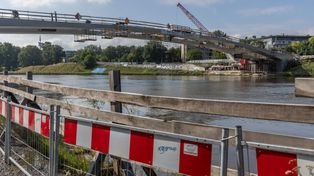 Kraków: Bulwary znów będą zamykane. Kładka Kazimierz-Ludwinów już nie potrzebuje podpór