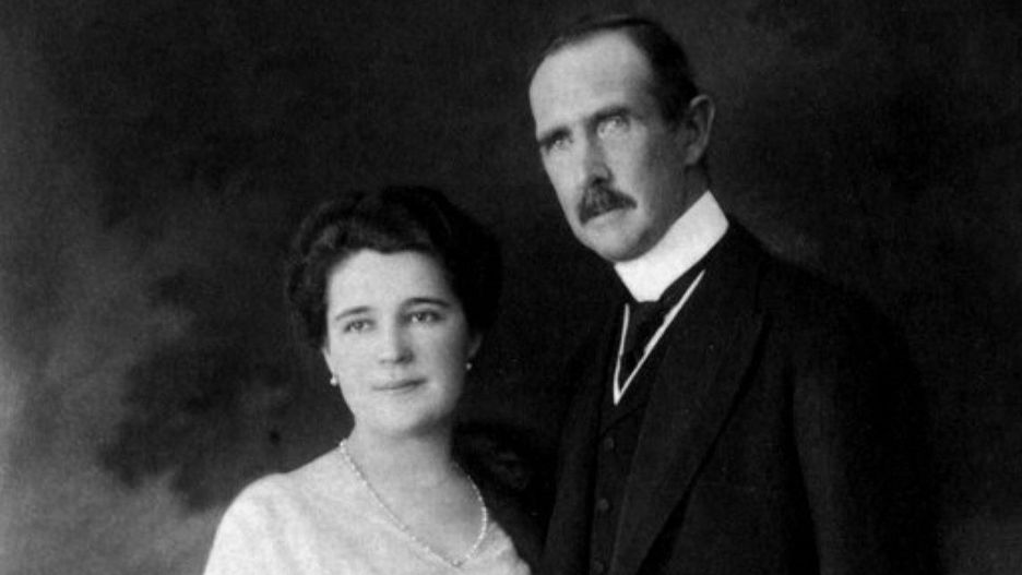 Arcyksiążę Ferdynand Karol Habsburg z żoną