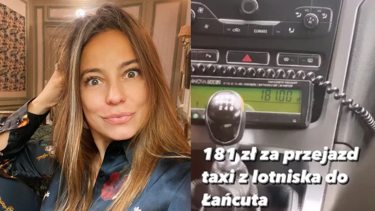Anna Mucha za taksówkę zapłaciła 181 zł. 