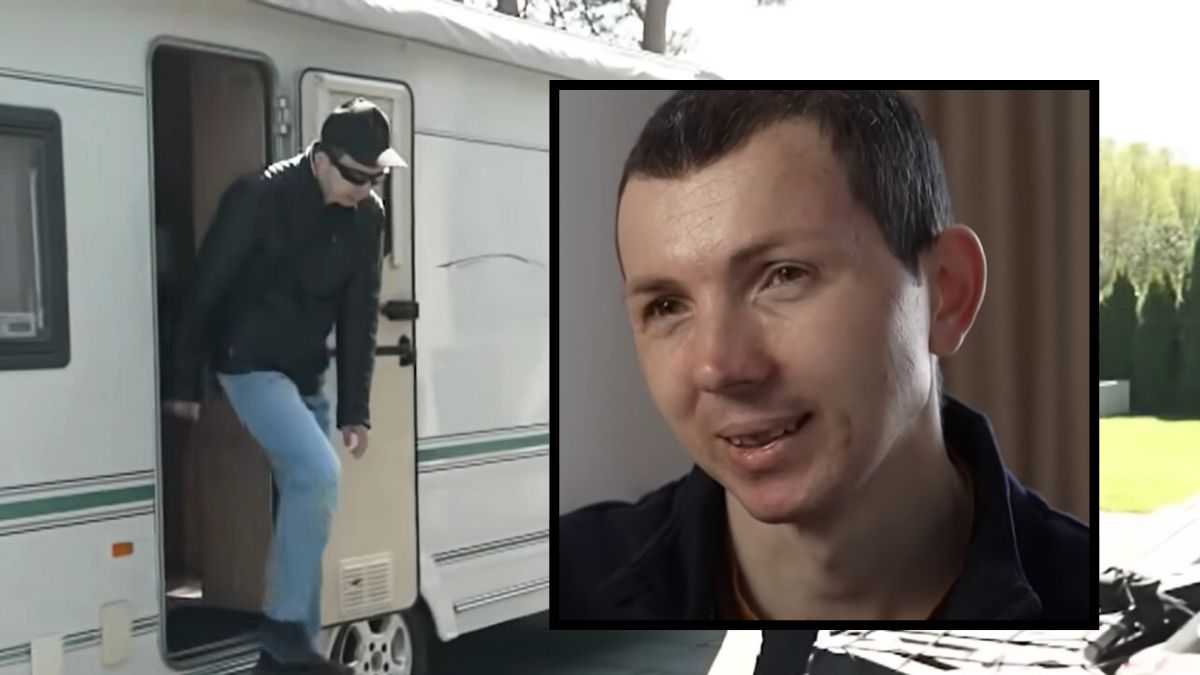 Jaruś z "Chłopaków do wzięcia" obejrzał przyczepę kempingową