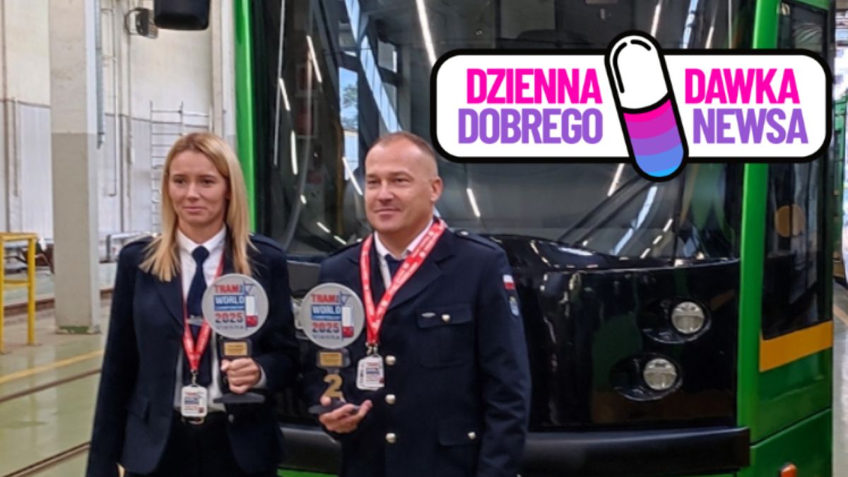 Motorniczowie MPK Poznań Monika Bocian i Dariusz Graj