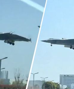 Nowa superbroń Chin uchwycona. J-36 przeleciał tuż nad autostradą