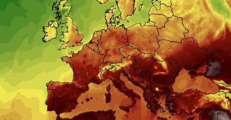Istny skwar w Europie, mapa aż bordowa. A to jeszcze nie koniec