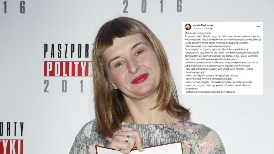 Na początku 2017 r. Natalia Fiedorczuk triumfowała na Paszportach Polityki