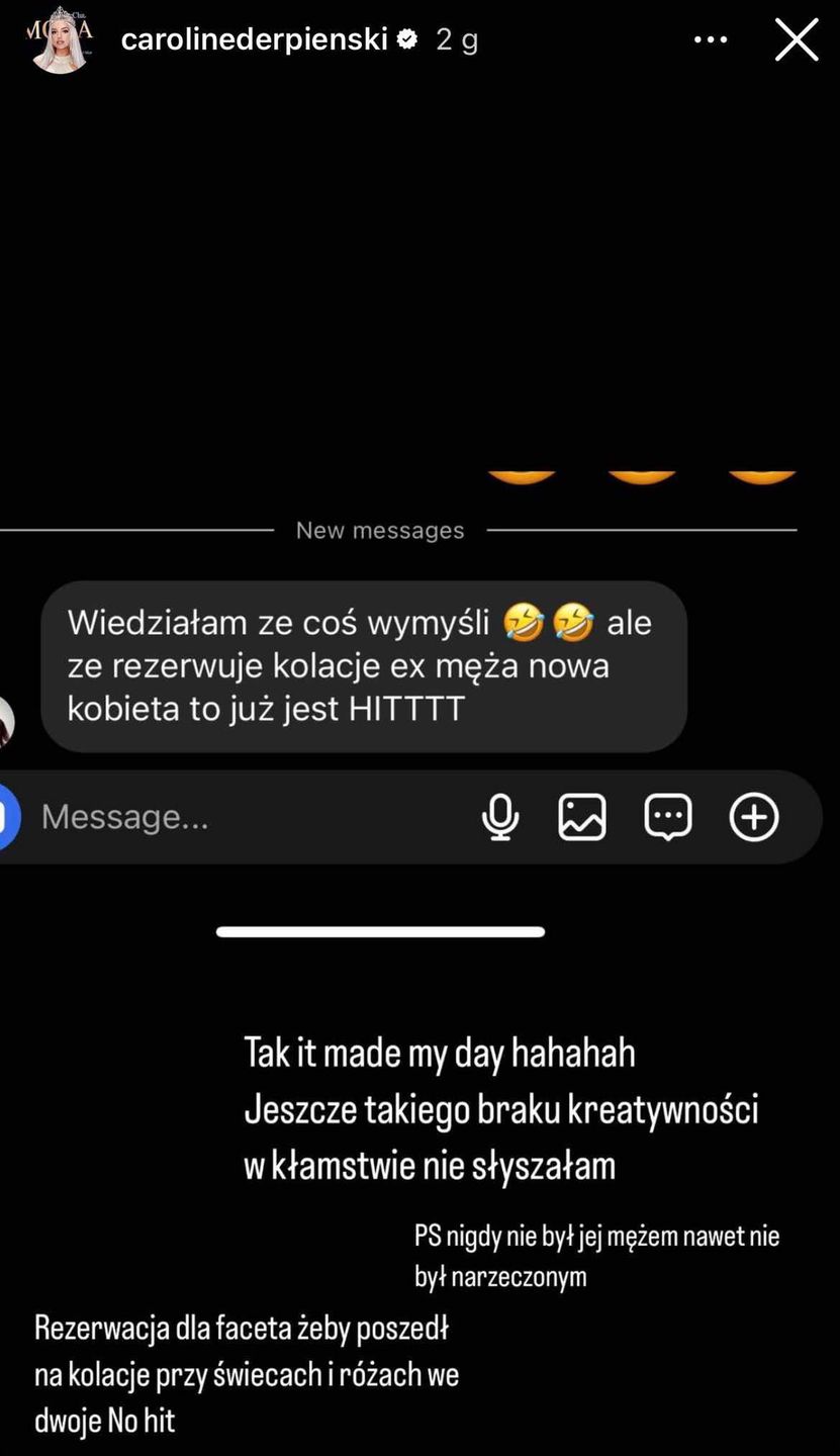 Caroline Derpienski wyśmiewa Anetę Glam