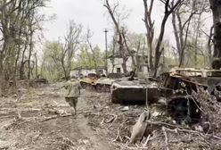 "Cmentarzysko czołgów" w ukraińskich lasach. To nagranie pokazuje potężne straty Rosji