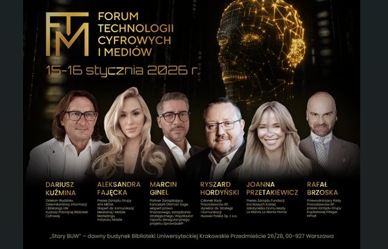 Tu zapadają decyzje o przyszłości mediów. Forum Technologii Cyfrowych i Mediów już 15–16 stycznia