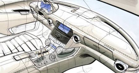 Mercedes-Benz SLS AMG Gullwing: zobacz jaki jestem w środku