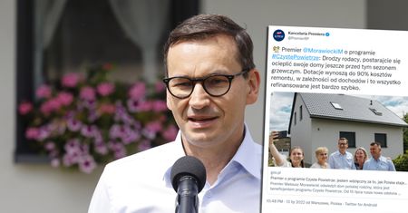 Apel premiera o ocieplanie domów znów w sieci. Kancelaria dodała wpis, ale zmieniony