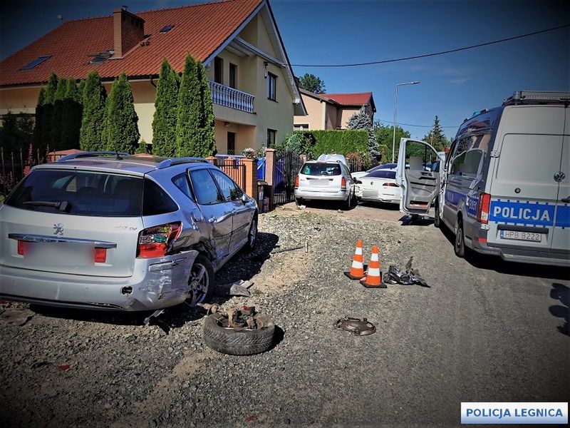 Do wypadku doszło na ulicy Fiołkowej w Legnicy