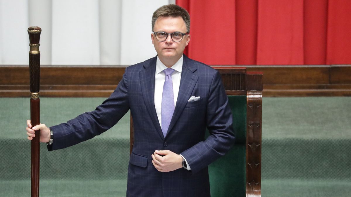 Marszałek Sejmu Szymon Hołownia mówi o ataku DDoS na stronę internetową Sejmu