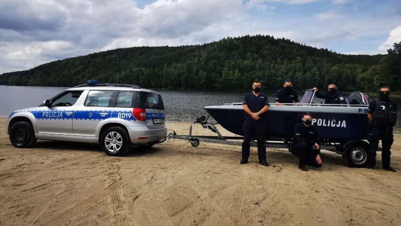 wopr policja woda mietków zalew