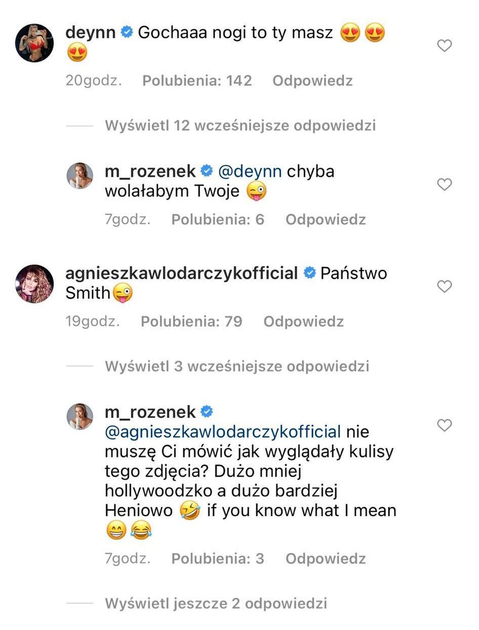 Małgorzata Rozenek sili się na skromność pod komplementami nóg