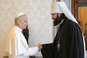 Papież przyjął "człowieka numer dwa" w rosyjskiej cerkwi