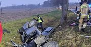 Bronowo: Śmiertelne zdarzenie drogowe. Nie żyje 20-letni kierowca audi