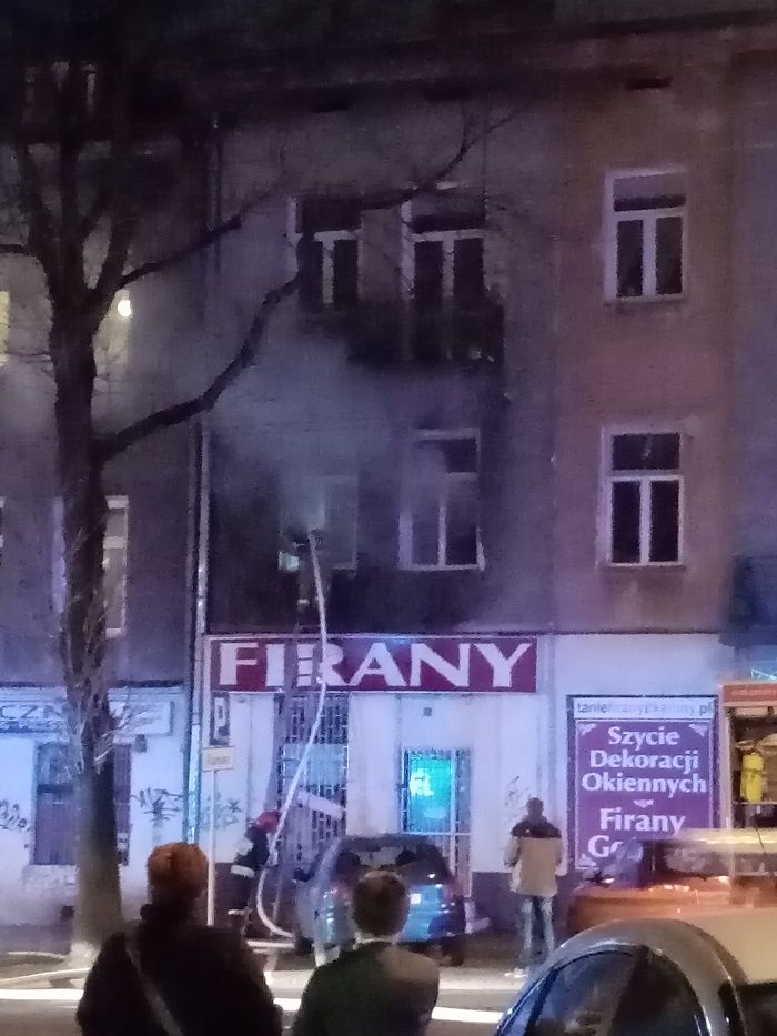 pożar mieszkania kamienica zamojska lublin
