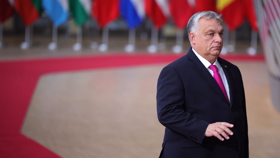 Premier Węgier Viktor Orban podczas szczytu w Brukseli