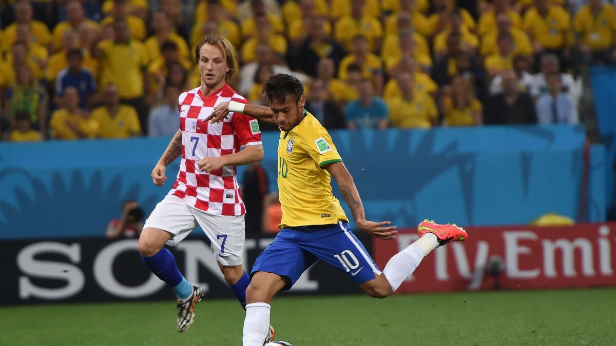 Neymar w barwach reprezentacji Brazylii