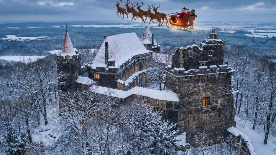 Mikołaj już w drodze do Zamku Grodziec