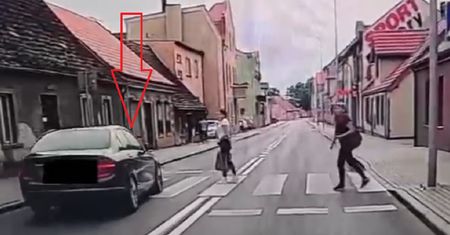 Skandaliczne zachowanie kierowcy mercedesa. Doigrał się
