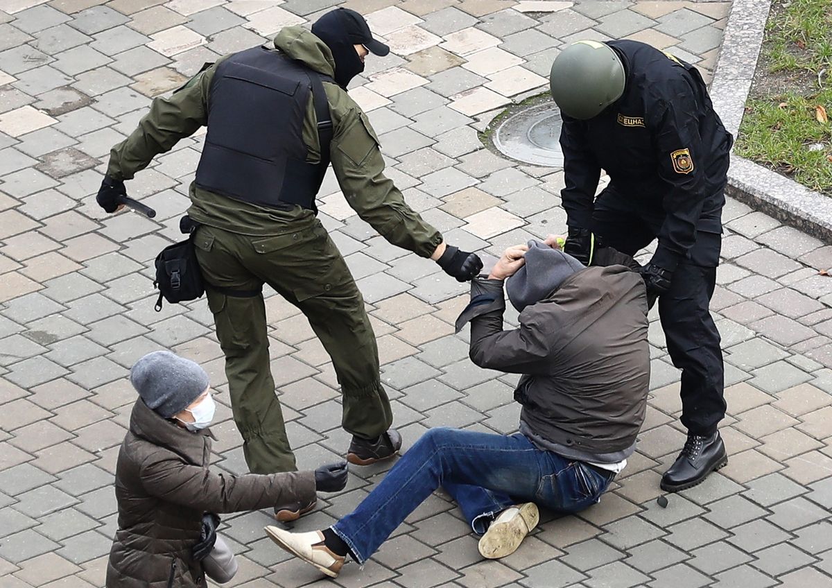 Białoruś. Kolejna akcja protestacyjna i "łapanka" milicji