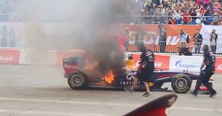 Pożar Red Bulla w Rosji