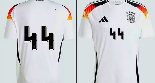 Adidas banuje koszulki niemieckich piłkarzy na Euro 2024 z liczbą "44"
