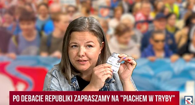 W TV Republika aktywistka wzięła tabletkę aborcyjną na wizji