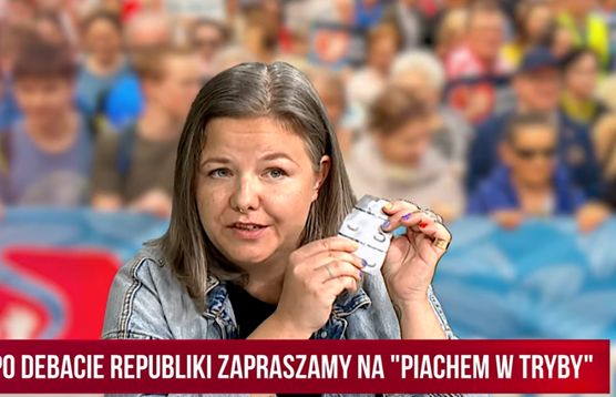 W TV Republika aktywistka wzięła tabletkę aborcyjną na wizji