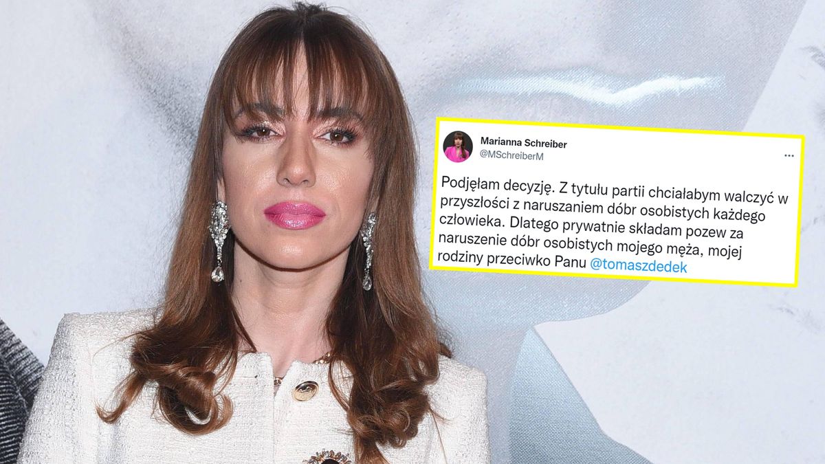 Marianna Schreiber stanęła w obronie męża