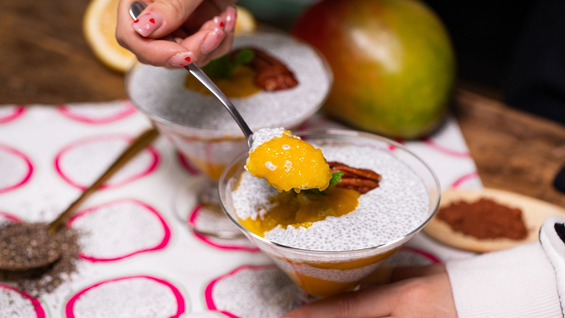 Pudding chia z mango