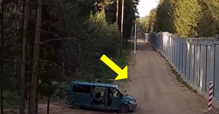 Atak na polskich strażników. Nagranie z granicy