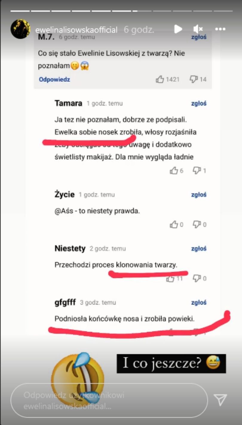Ewelina Lisowska odpowiada na komentarze na temat swojego odmienionego wyglądu