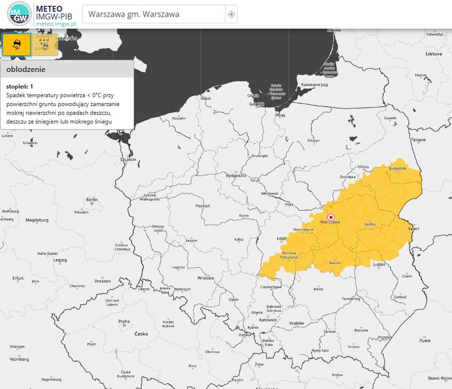 NOWE OSTRZEŻENIA METEOROLOGICZNE