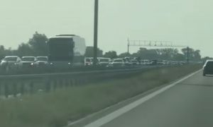 Wjazd do Gdańska o 7:50. Aż zaczął nagrywać