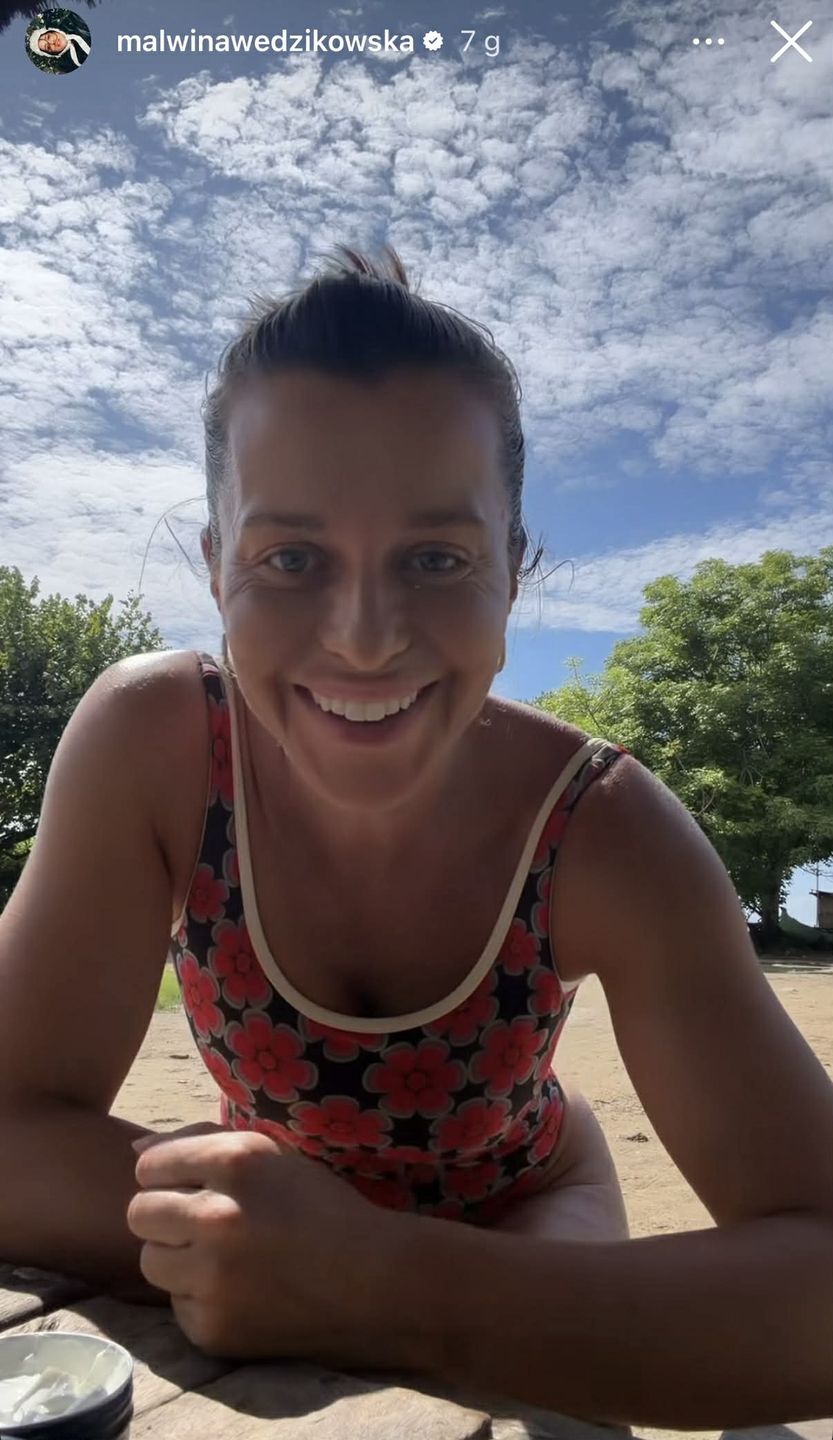 Malwina Wędzikowska na wakacjach